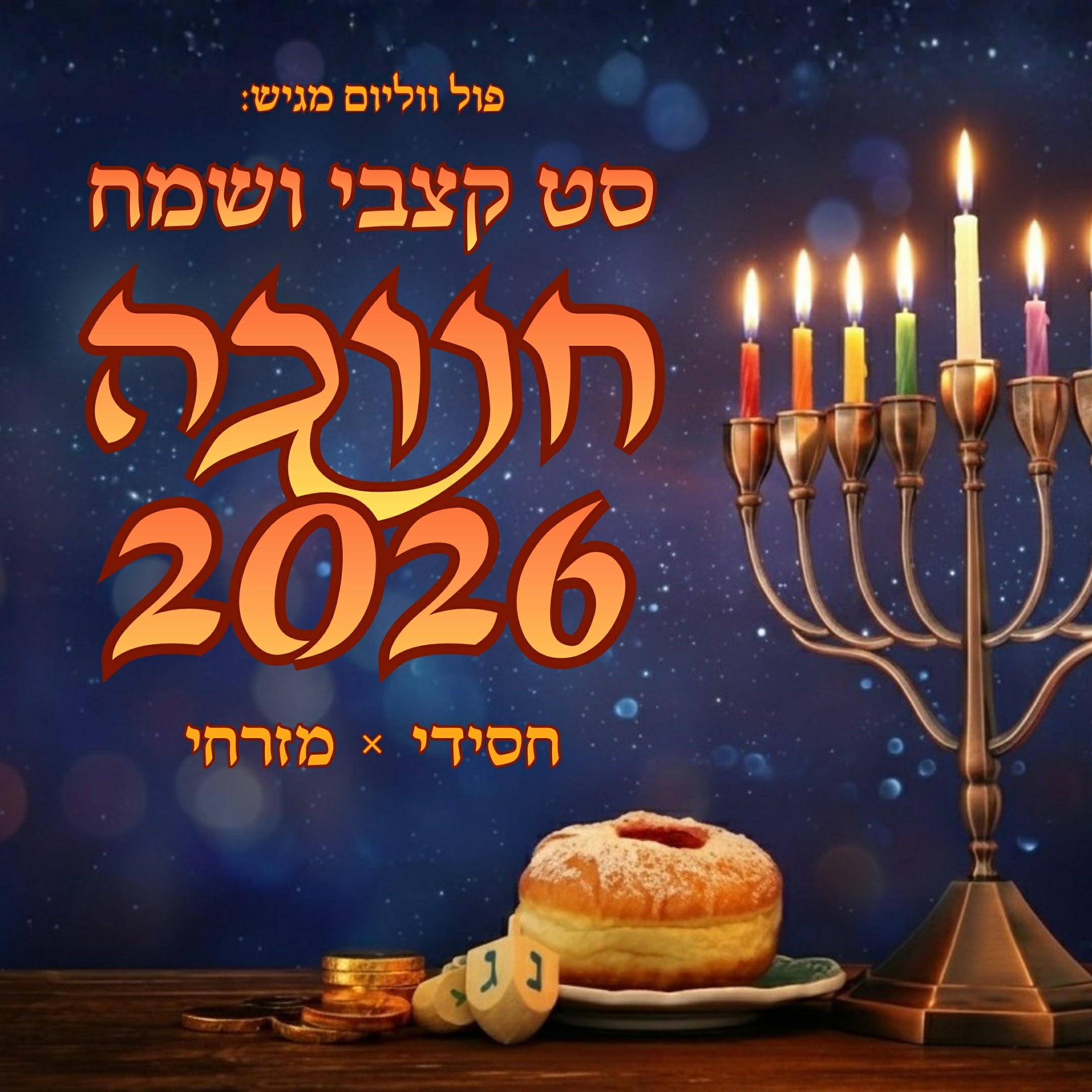 פול ווליום - סט קצבי ושמח חנוכה 2026