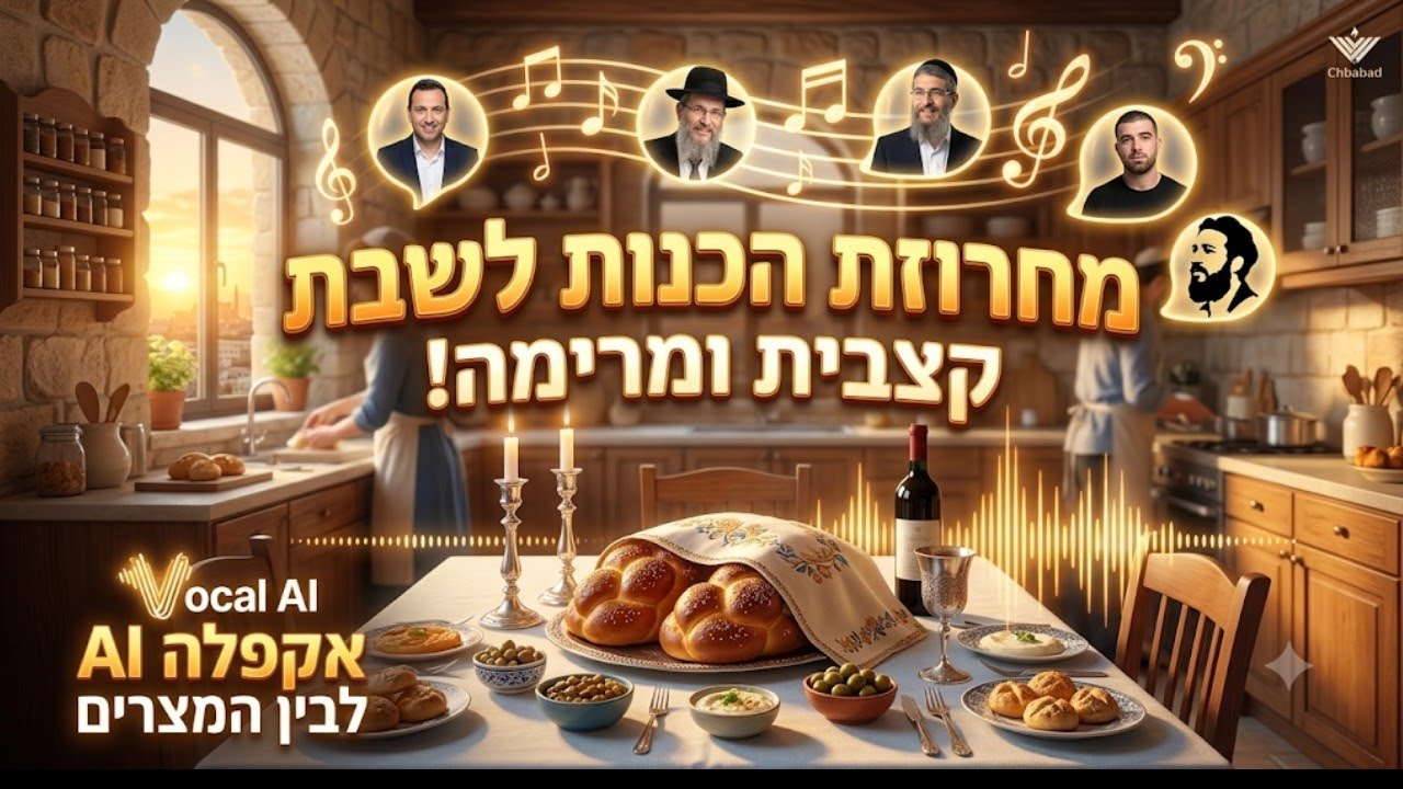 AI חסידי – הדור הבא - מחרוזת הכנות לשבת ווקאלי | אקפלה לבין המצרים קצבית