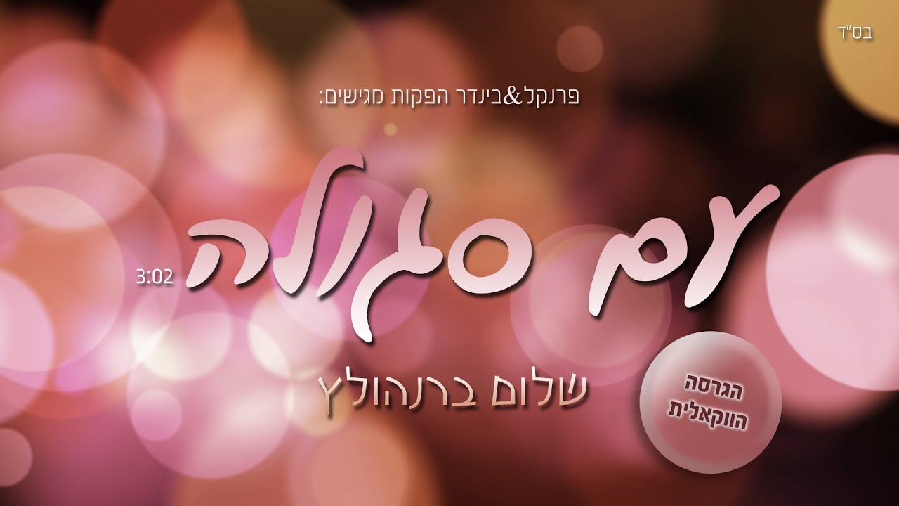 שלום ברנהולץ - עם סגולה